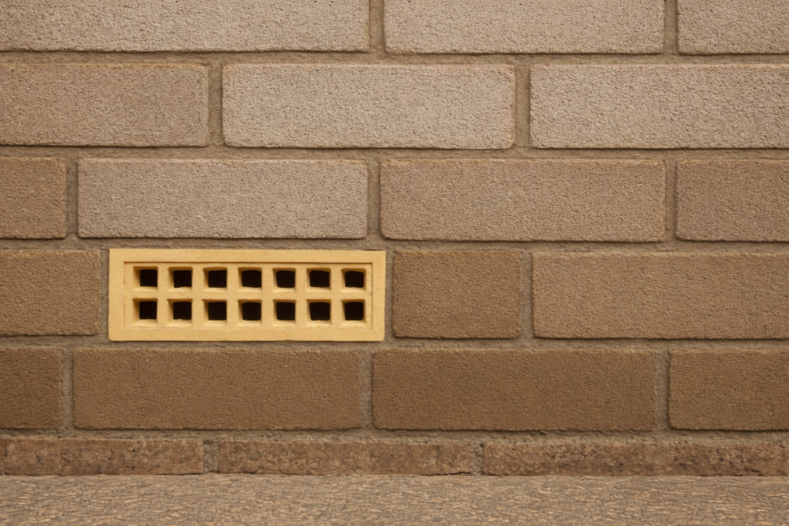 Air brick in external wall