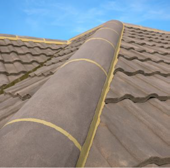 Hip tiles in good condition