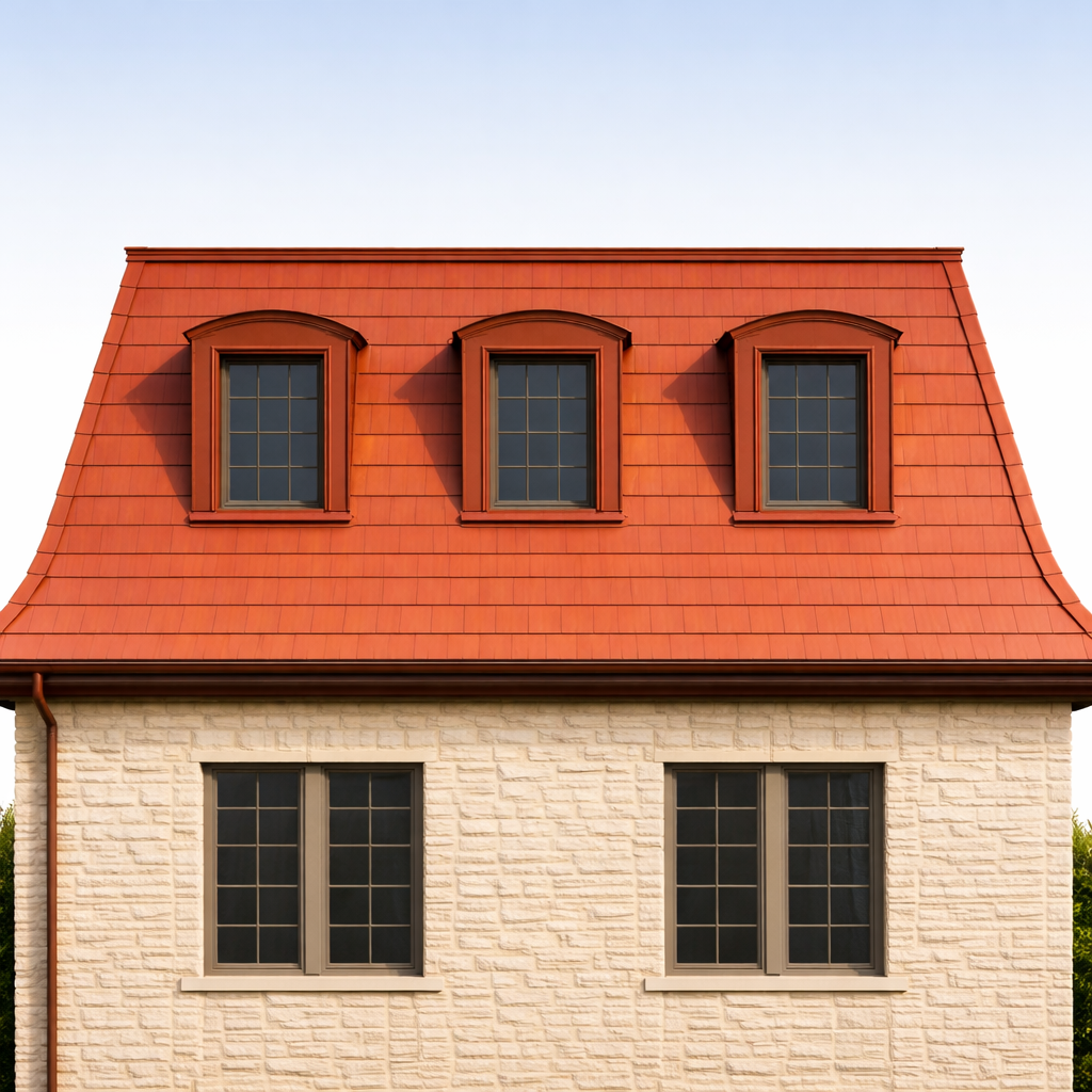Example mansard roof overview