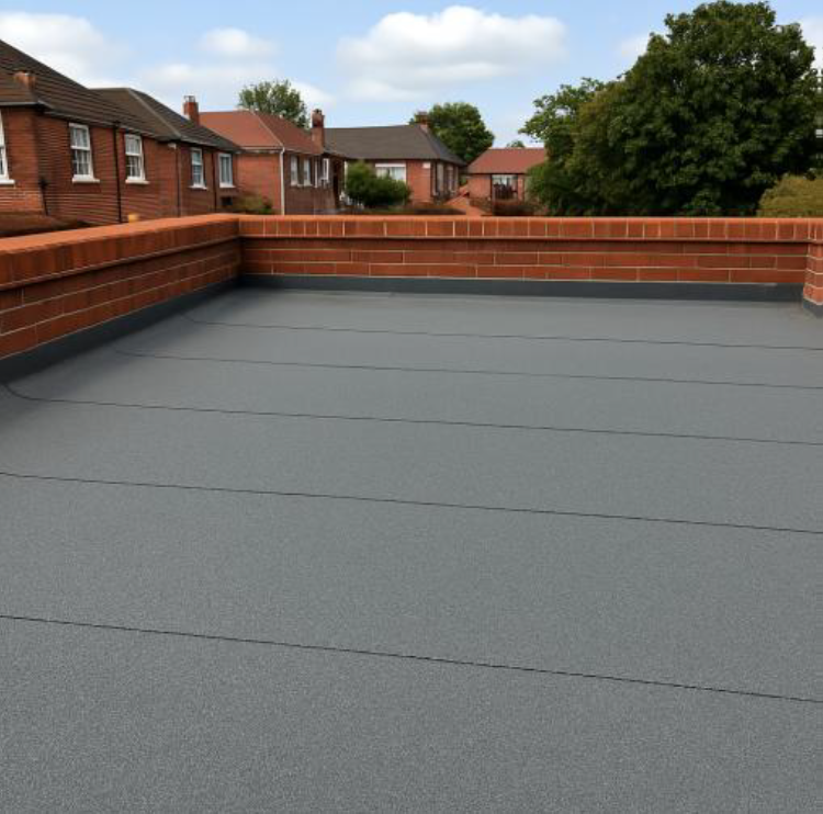 Felt flat roof