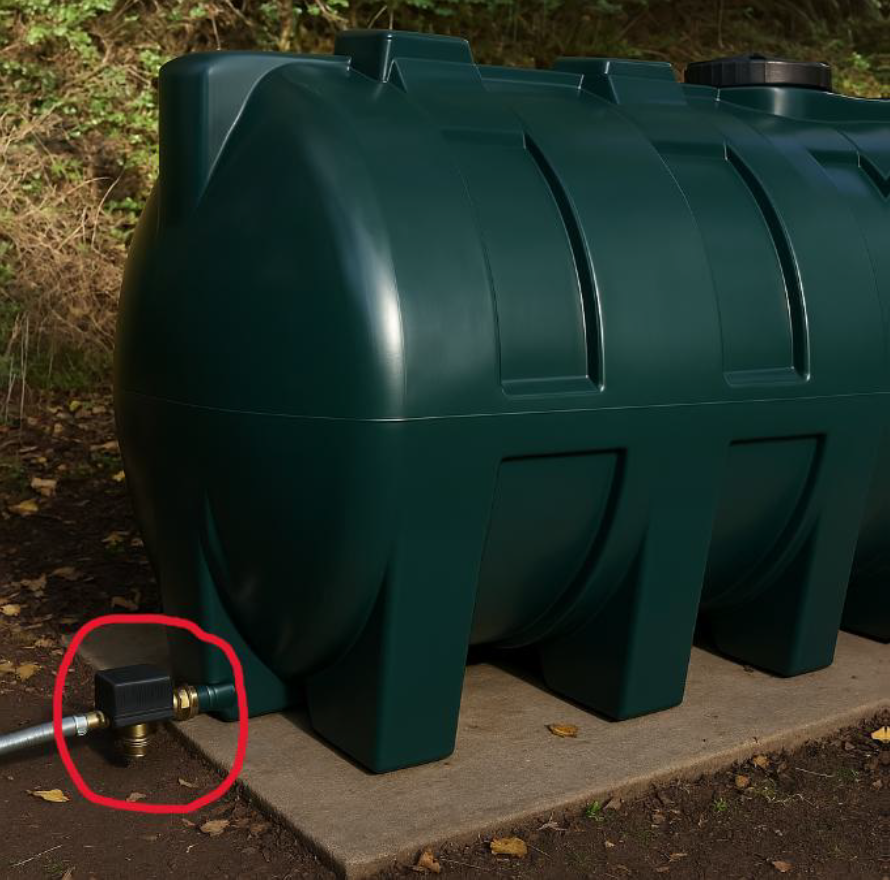 External oil storage tank installation