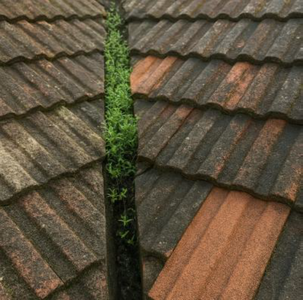Blocked or damaged roof valley