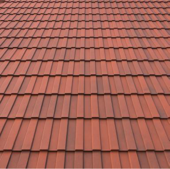 Intact roof tiles in good condition